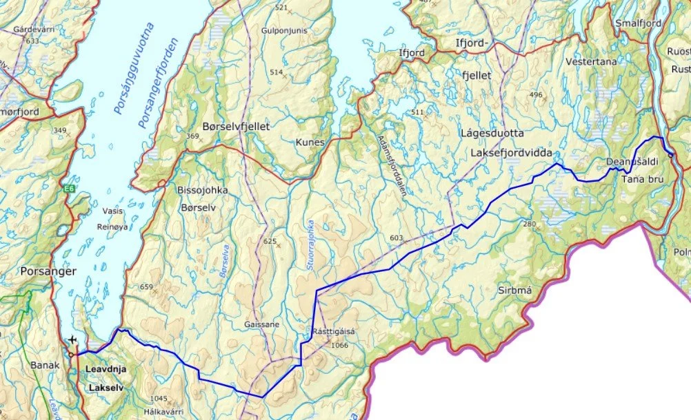 Lakselv til Tana