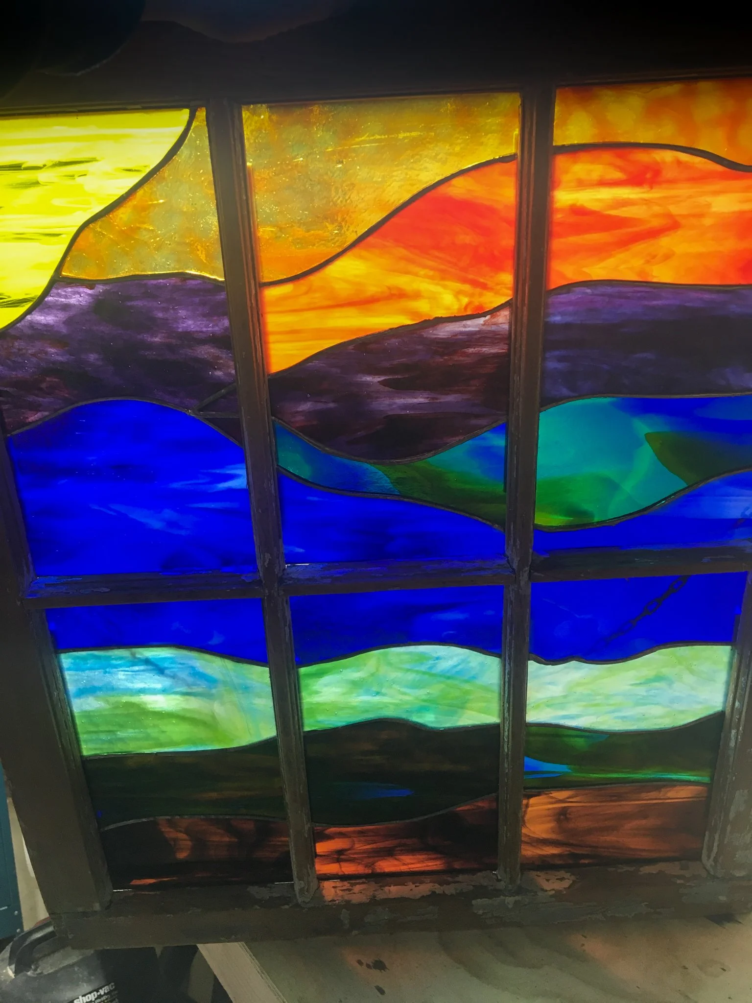 Abstract 6-pane Window
