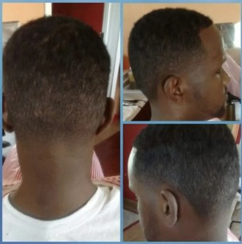 Low Cut Top w/Back and Side Shadow Taper Fade