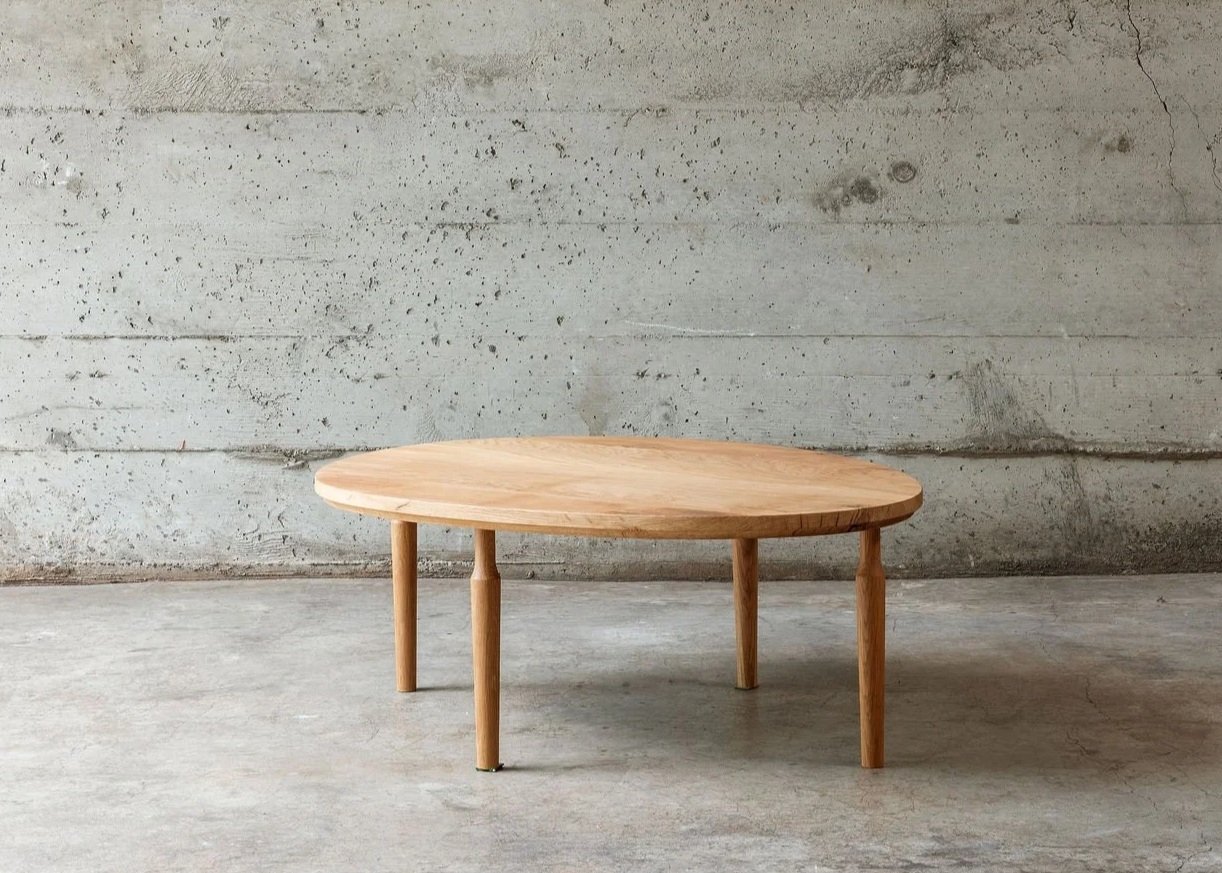 river rock table