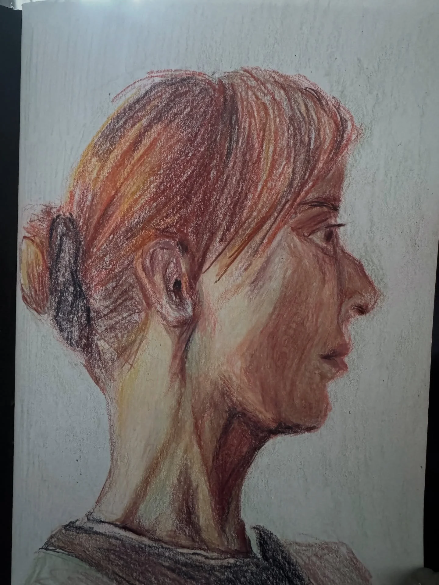 Started to feel better today, which means I&rsquo;ve managed to do some art. Coloured pencil drawing of a profile portrait using my new Caran D&rsquo;ache luminance coloured pencils. Not used coloured pencils for a portrait before, but relatively ple