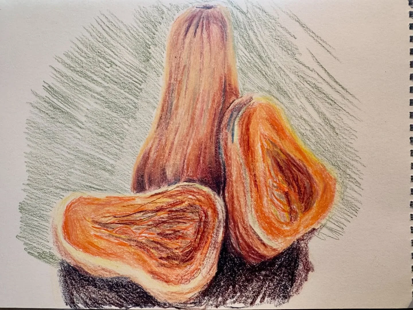 I got bored #uninspiredartist #butternutsquash #artistsofinstagram