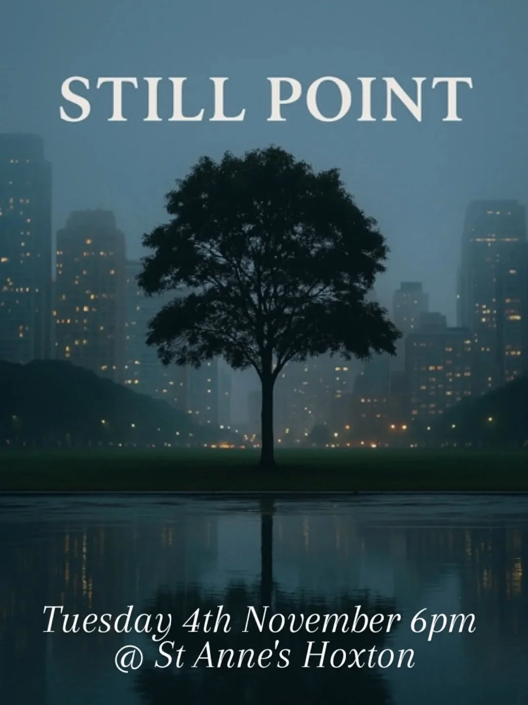 Join us in our first gathering

Still Point  we hope will be a wonderful time together  to meet with God and each other through contemplative music, Scripture reading, prayer and silence. 

Everyone is welcome 

Tuesday 4th November ( then first Tues