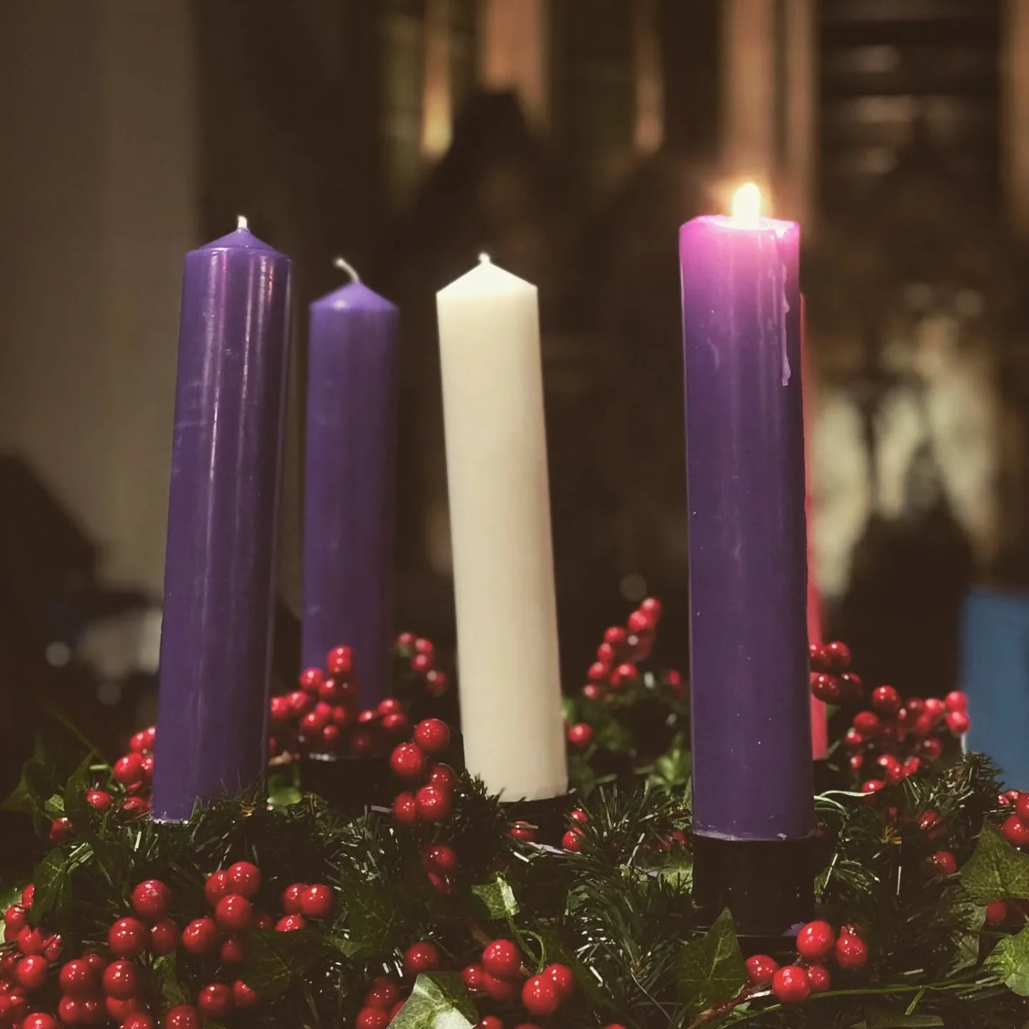 Yesterday at church we celebrated Advent Sunday marking the beginning of Advent season. A season of expectation and preparation for both Jesus's birth at Christmas and his second coming.

We lit the first of four Advent candles representing hope- the