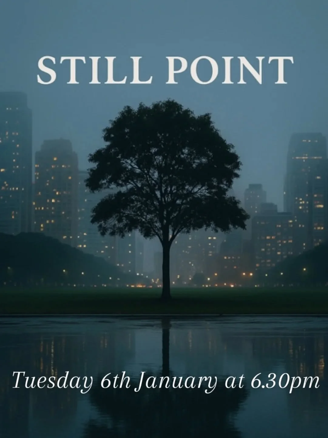 Join us this Tuesday (6th January) for Still point - a space and time  to meet with God through contemplative music, reading scripture, prayer and silence.