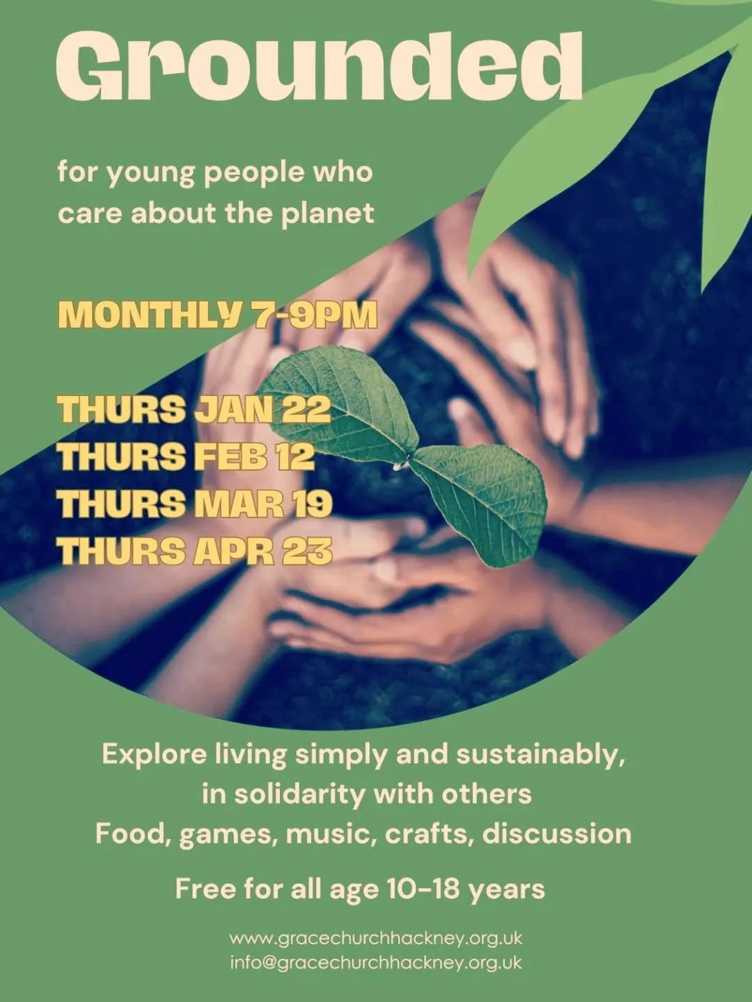 Now for pupils Year 6 onwards 

Our first Grounded of 2026 will happen this Thursday evening at St Anne's Hoxton. It is now open for ages 10-18 

We will be discussing and celebrating International Education Day which is on Saturday 24th January - th