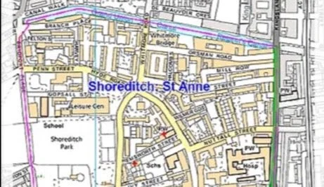 Local map of St Anne's parish