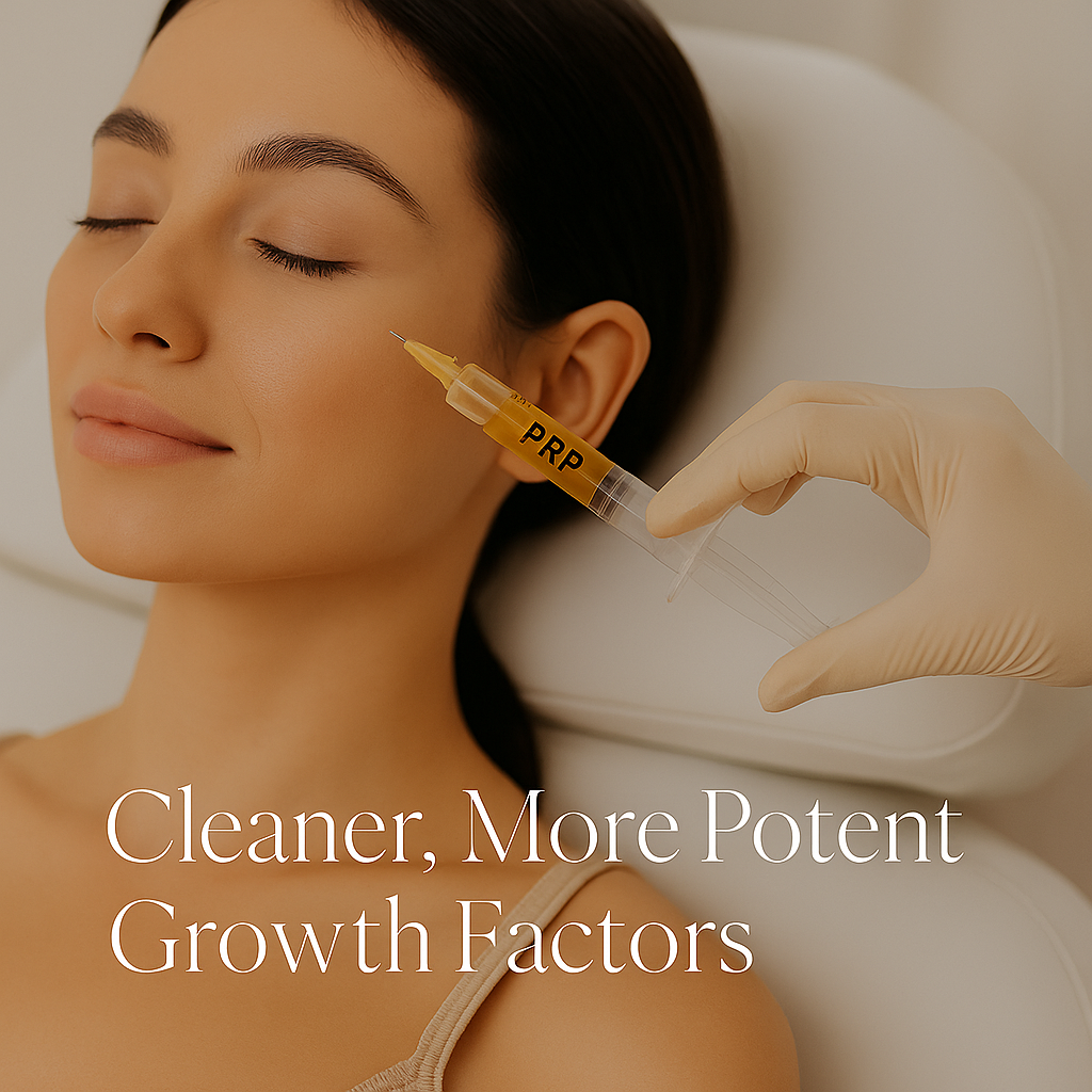 Regenerative PRP treatment being administered to a female client, highlighting collagen stimulation and skin rejuvenation at Valere Medical Aesthetics