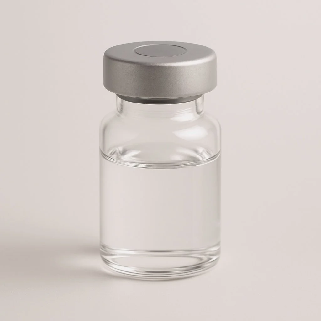 Neuromodulator vial representing precision aesthetic care and professional injectable treatments available at Valere