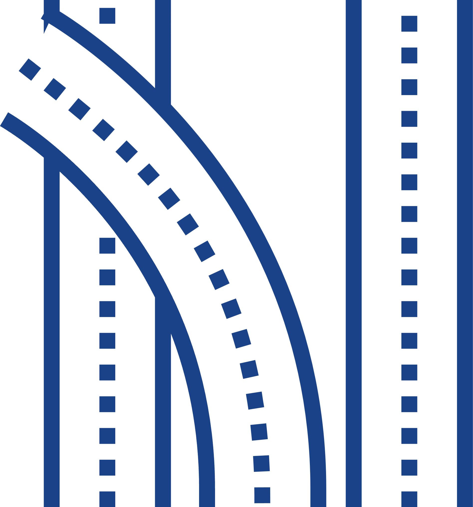 Dark Blue Interchange Icon