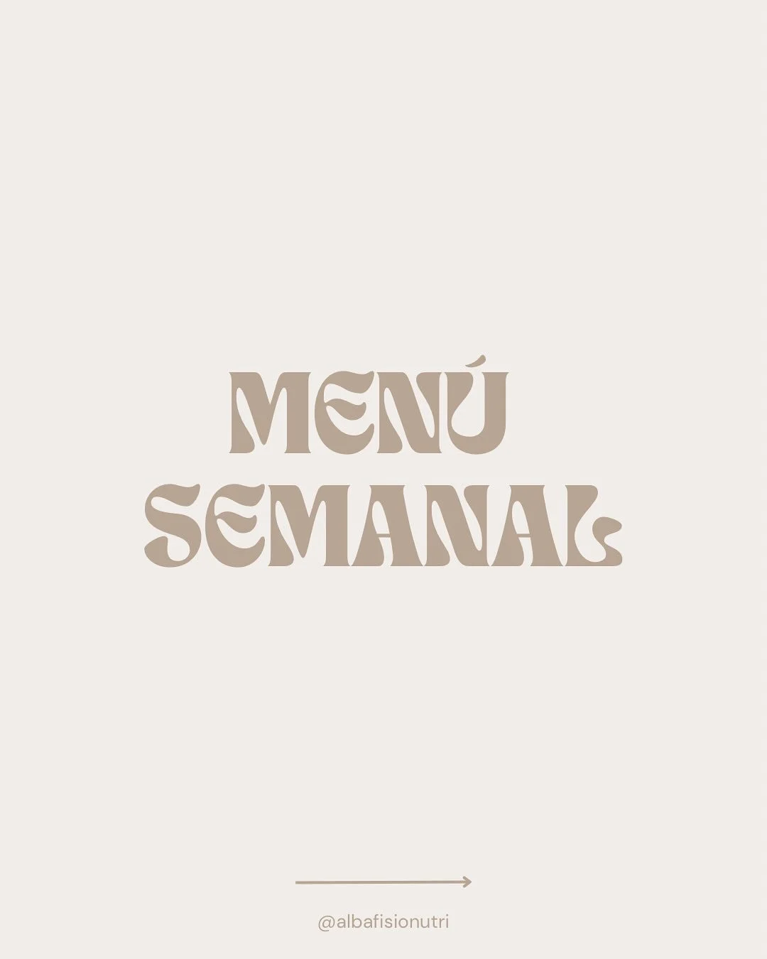 Tener un plan marca la diferencia a la hora de llevar una alimentaci&oacute;n equilibrada ⚖️

Te comparto una propuesta de men&uacute; semanal para inspirarte.

Ten en cuenta:
&bull; No hay cantidades exactas porque la idea es que sea una gu&iacute;a