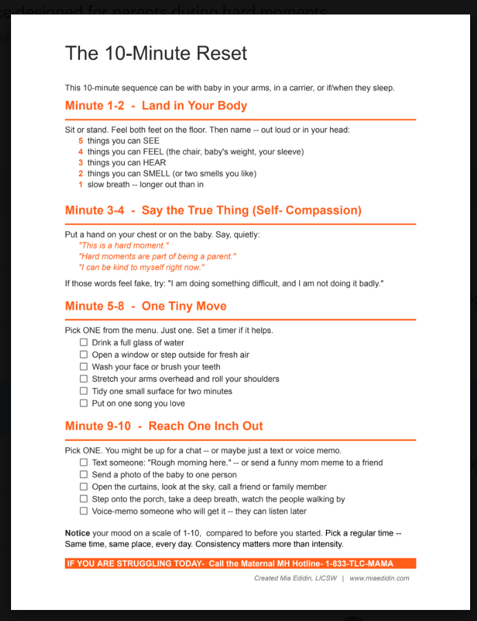 10 Minute Reset