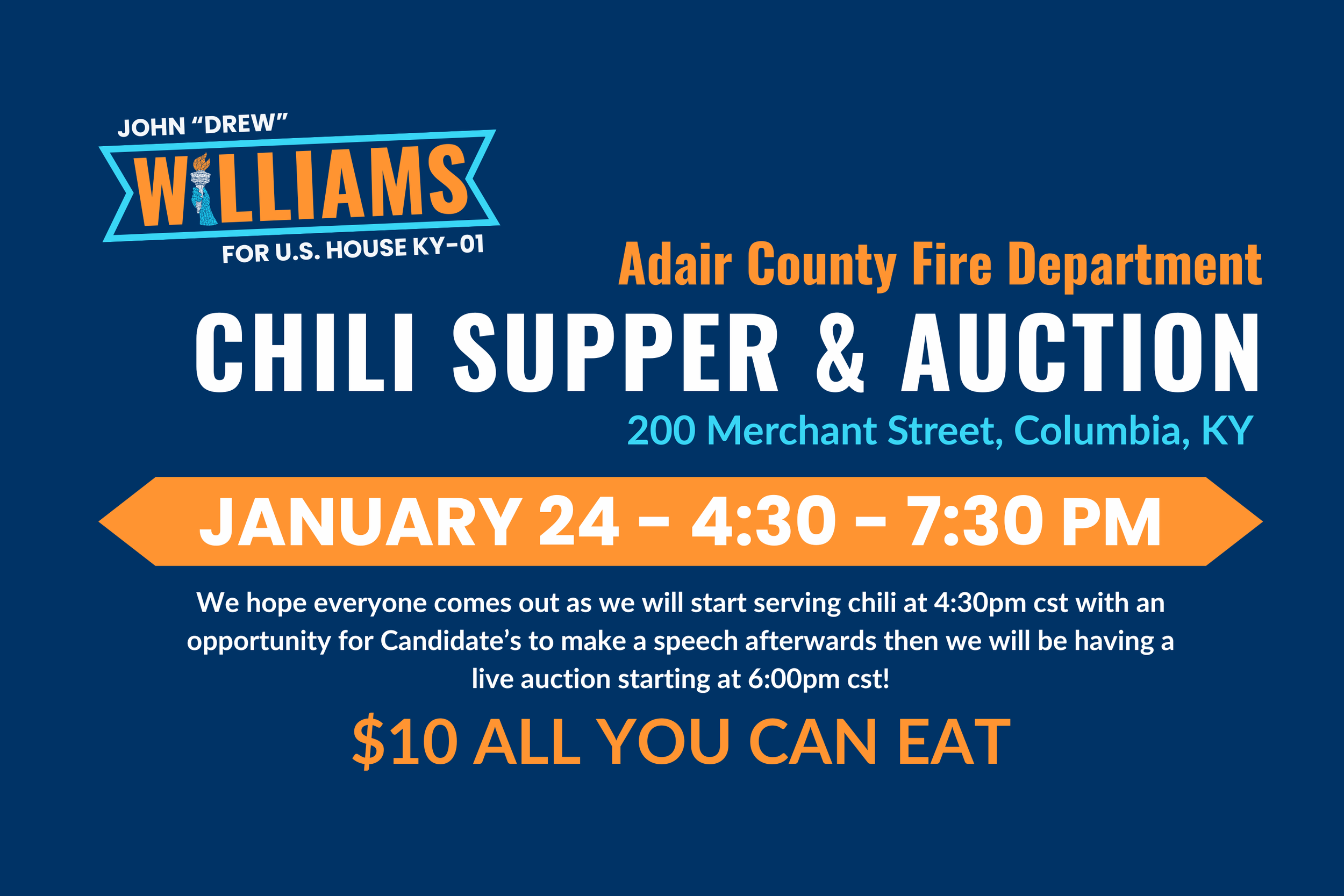 Chili Supper &amp; Auction - Adair County