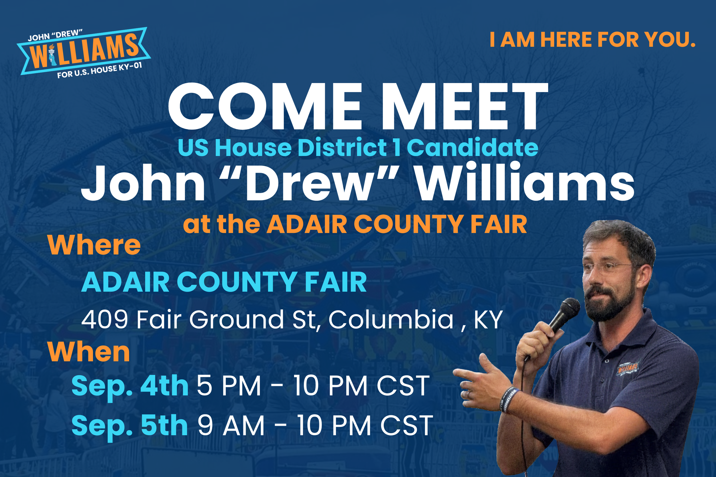 Meet Drew at the Adair County Fair