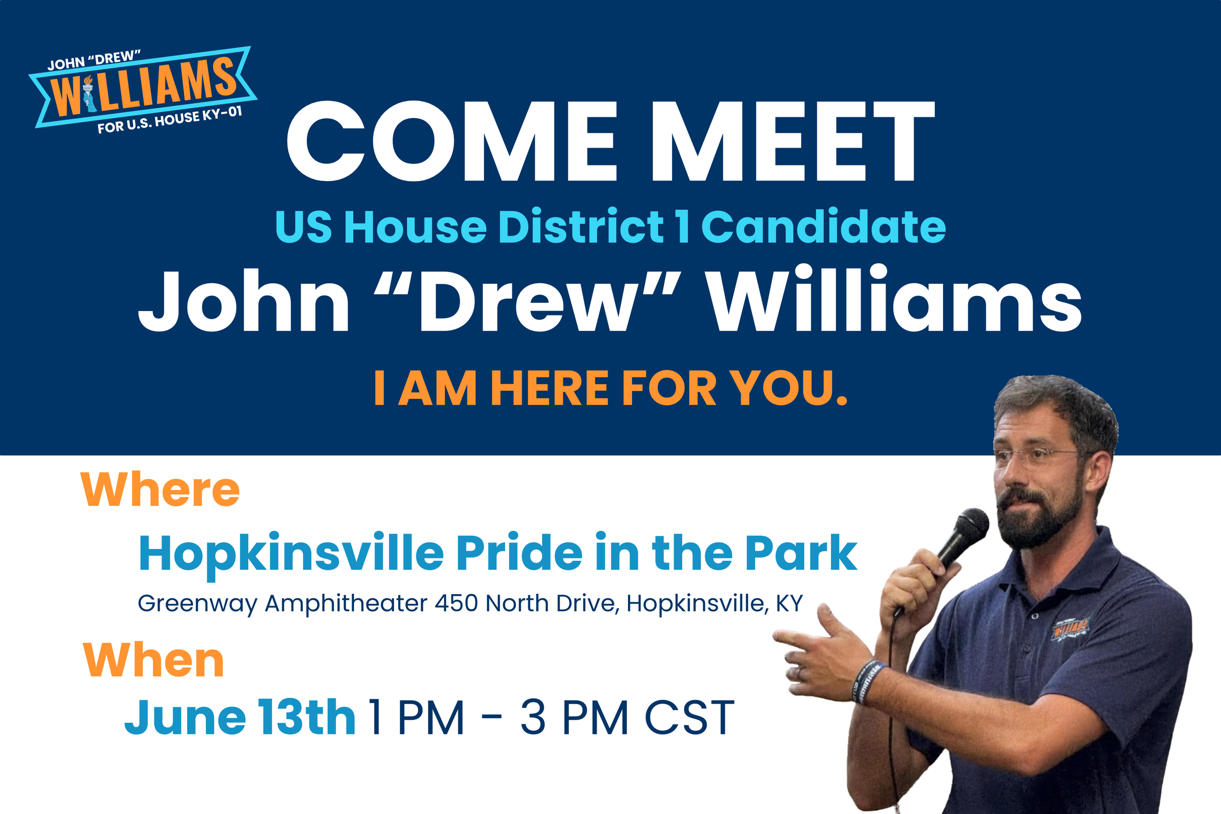 Meet Drew at Hopkinsville Pride in the Park