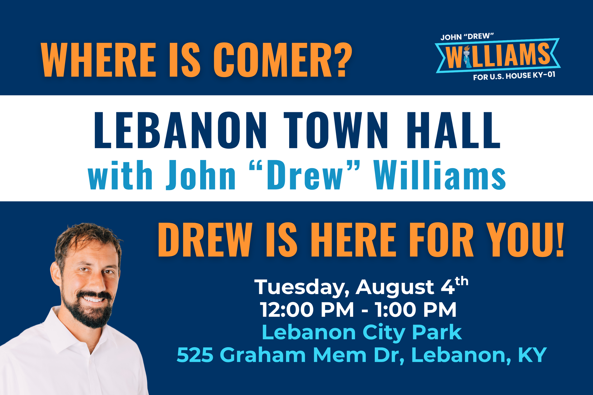 Lebanon Town Hall with Drew