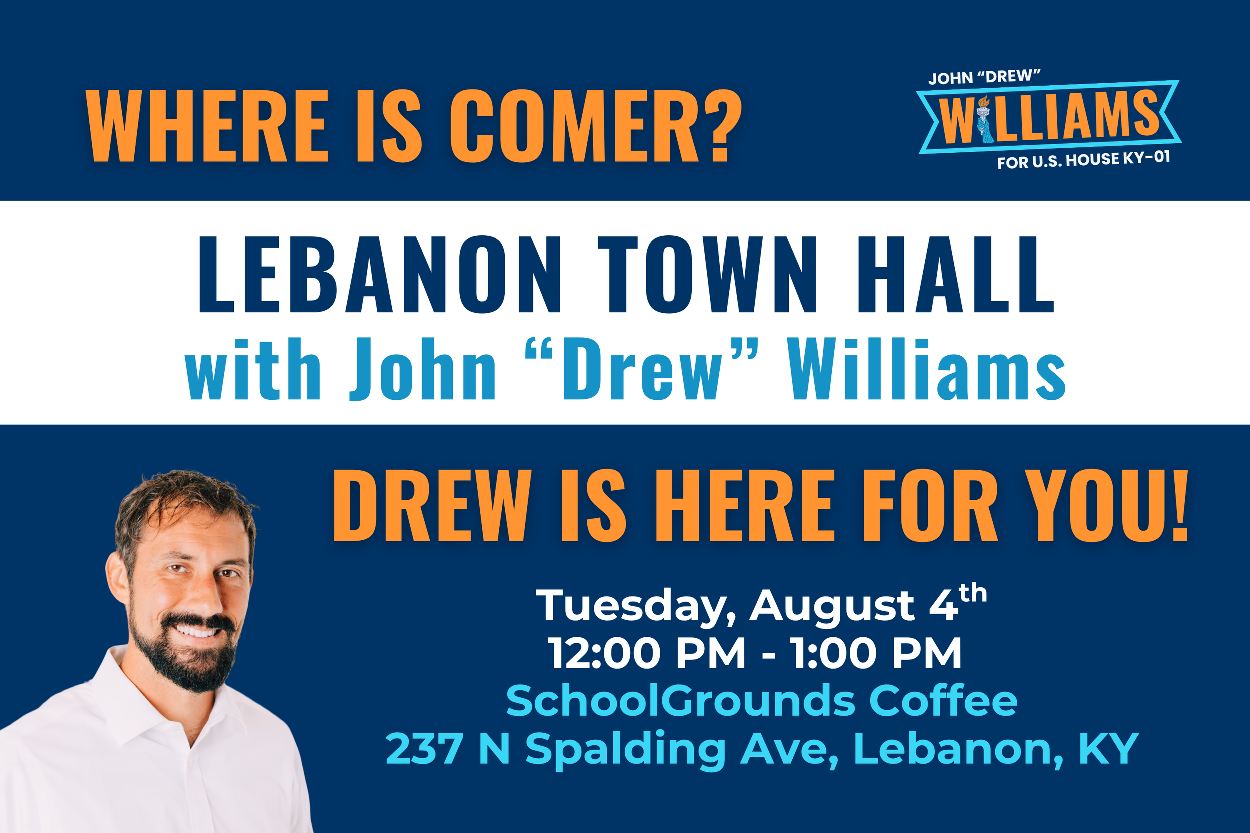 Lebanon Town Hall with Drew
