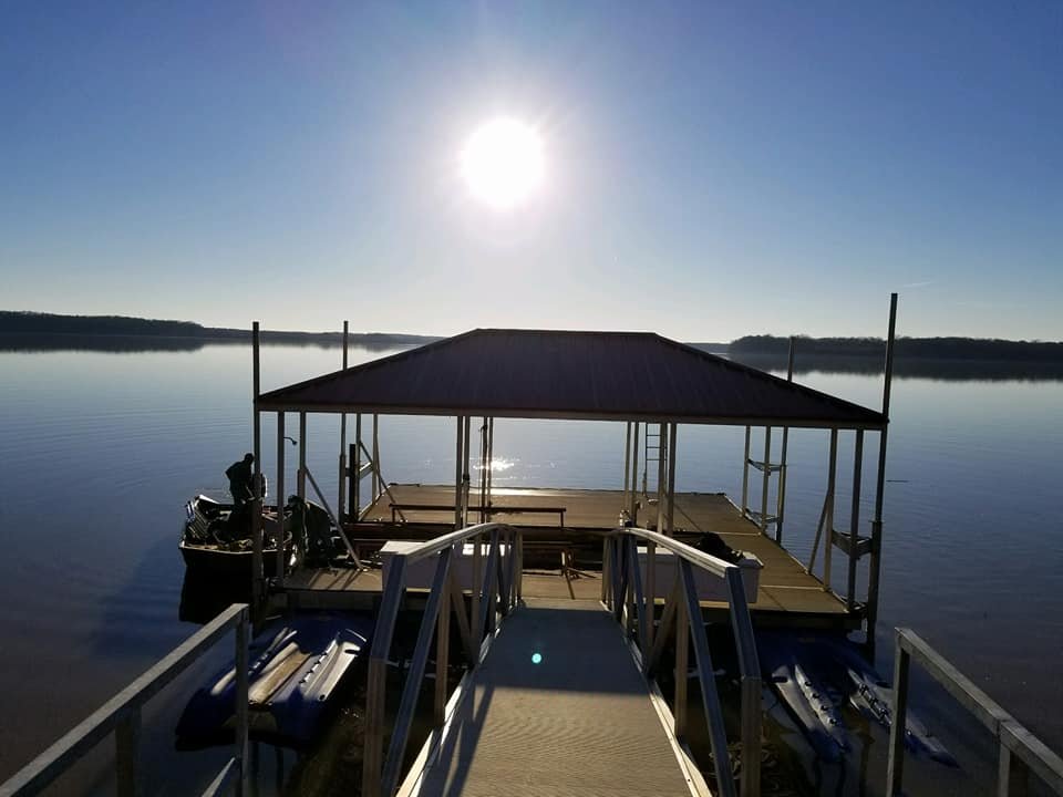 Boat Dock built by John Drew Williams