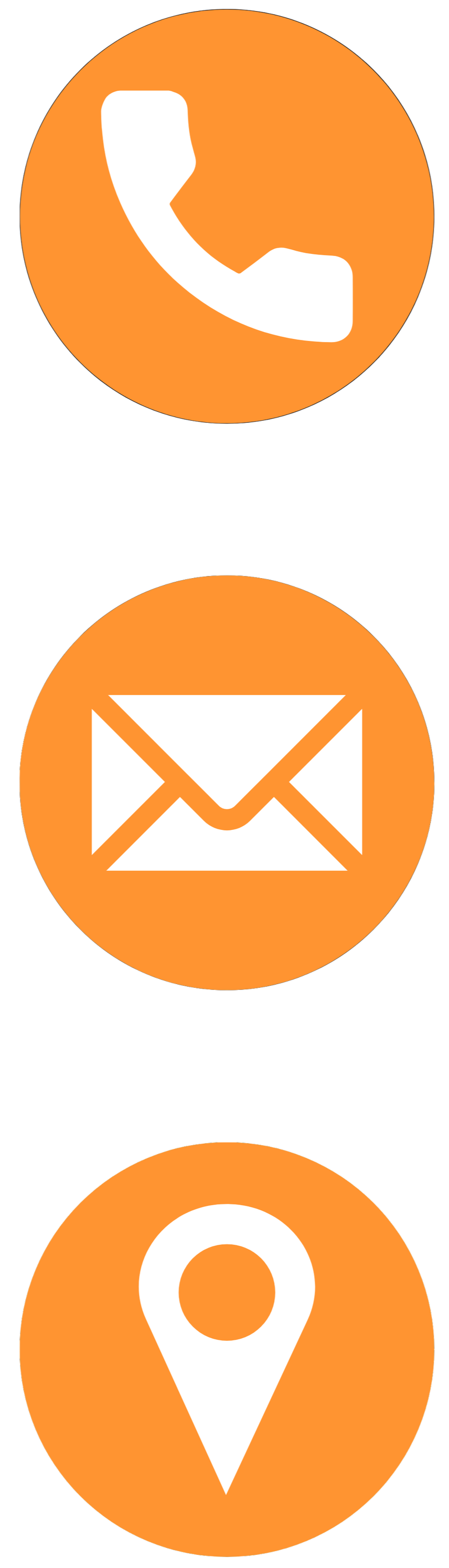 Phone Icon, Mail Icon, Address Icon