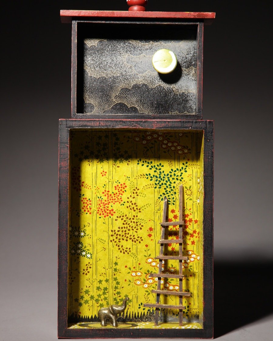 &quot;The Moon and Me&quot; is featured as &quot;Miss January&quot; in my 2026 Calendar.

This is one of my favorite pieces from the last 20 years of assemblage-making. It is so simple but so sweet and evocative of a particular kind of yearning for c