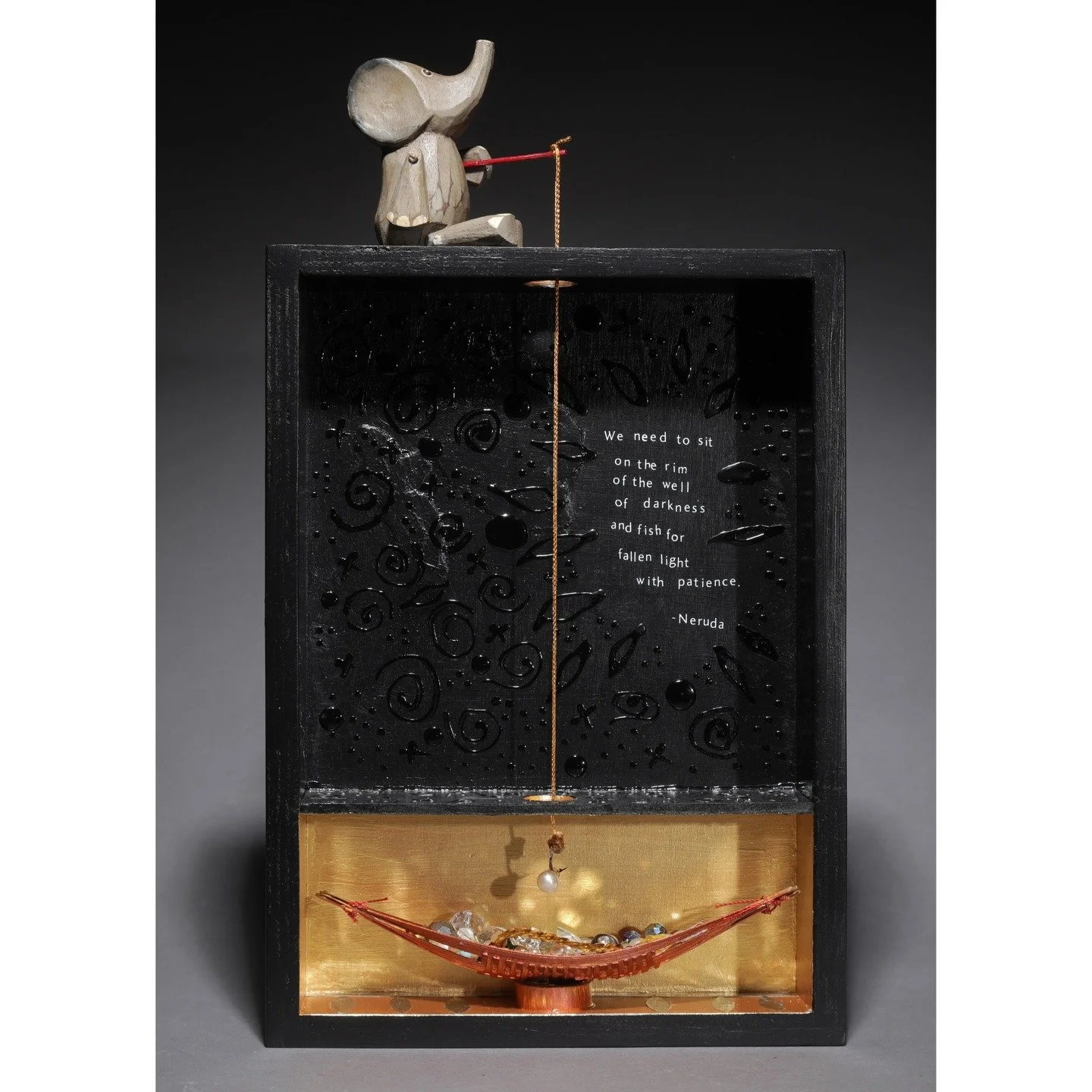 Fishing for Fallen Light is one of those deceptively simple images that evokes something universal and deep. It is also one of the few pieces that I've kept in my own collection.

It has been so meaningful to me and those who have seen it, I decided 