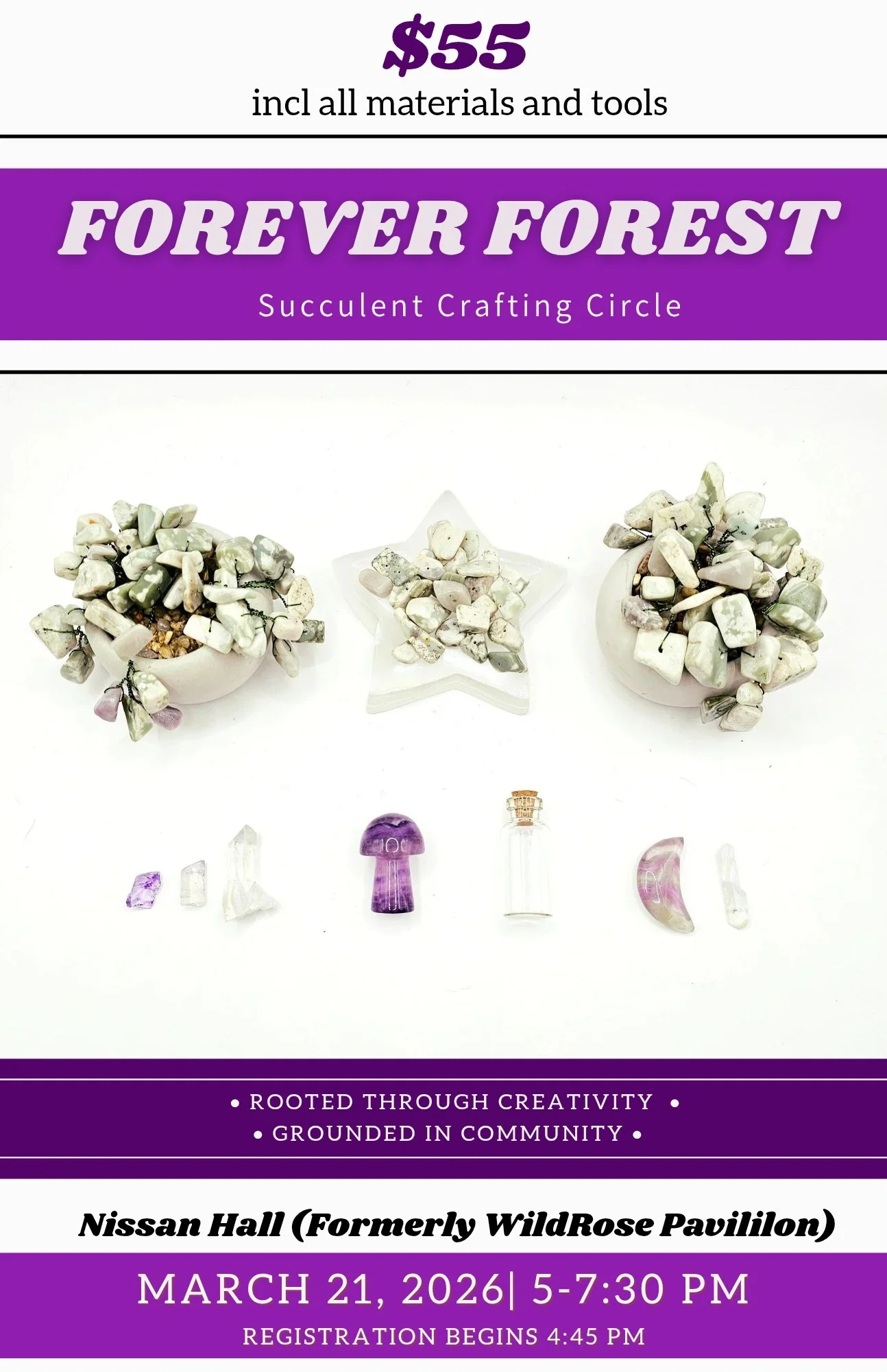 Forever Forest Crafting Circle- In Person Succulent Crafting Circle