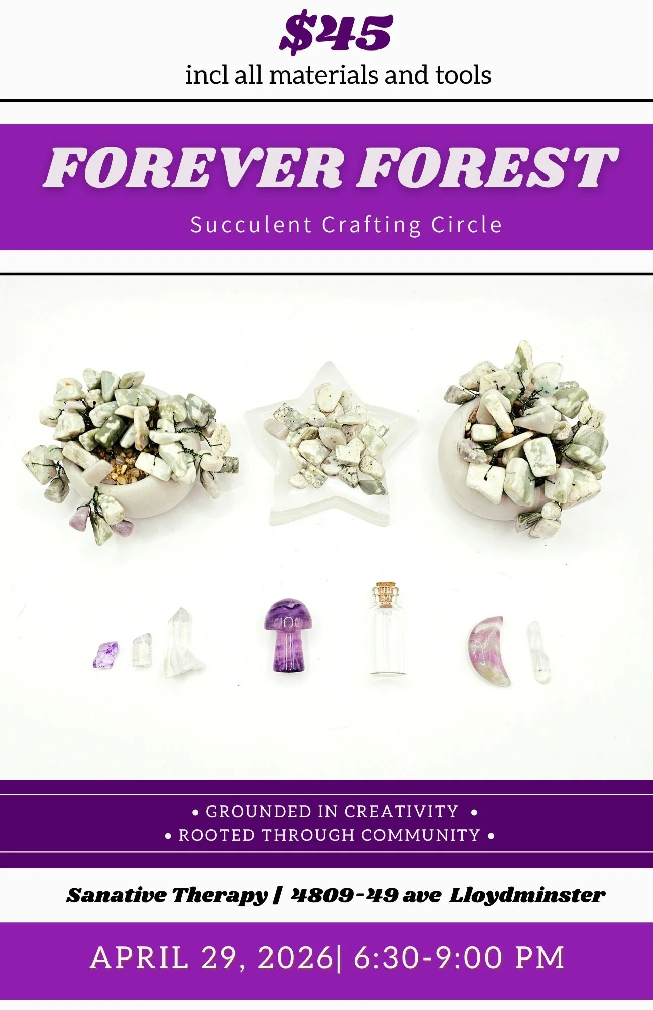Forever Forest Crafting Circle: In Person Succulent Circle