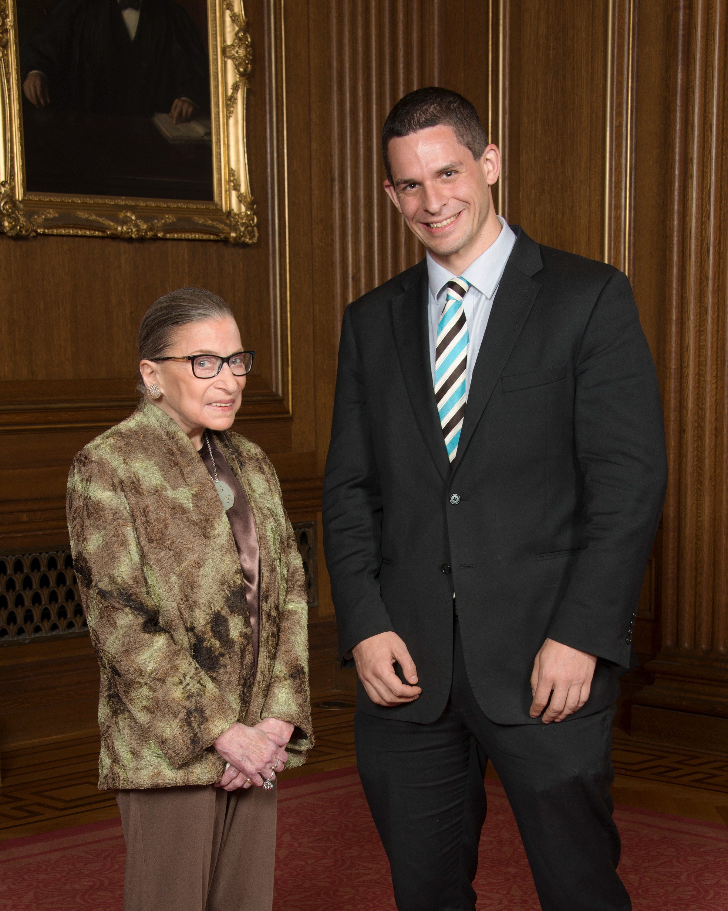 Eli with United States Supreme Court Justice Ruth Bader Ginsburg.