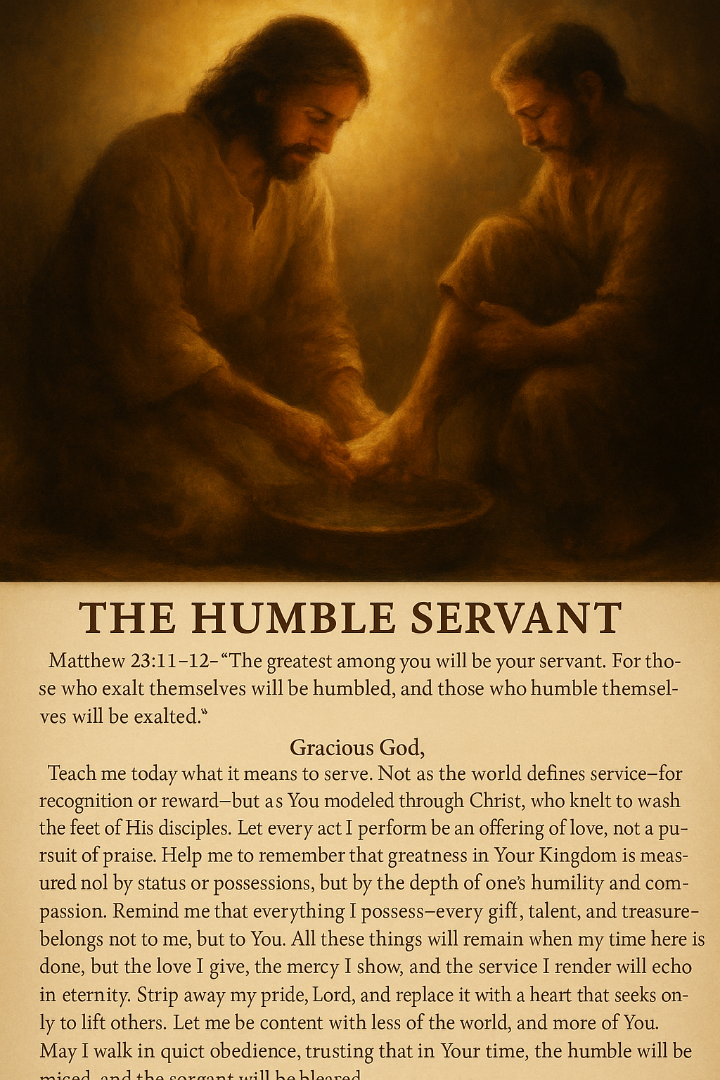 The Humble Servant