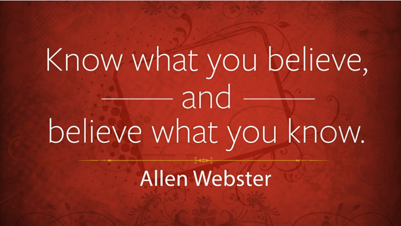 Believe to Know