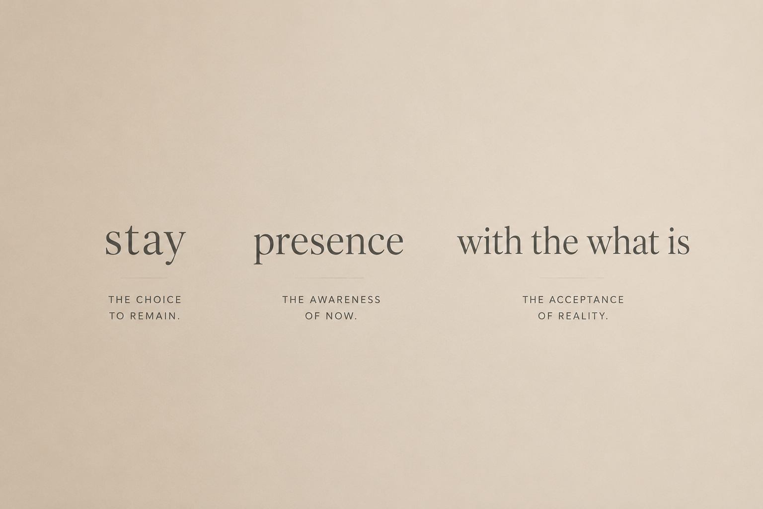 Just Stay