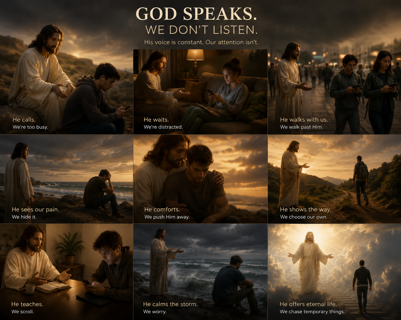 God hears you… Are we listening?