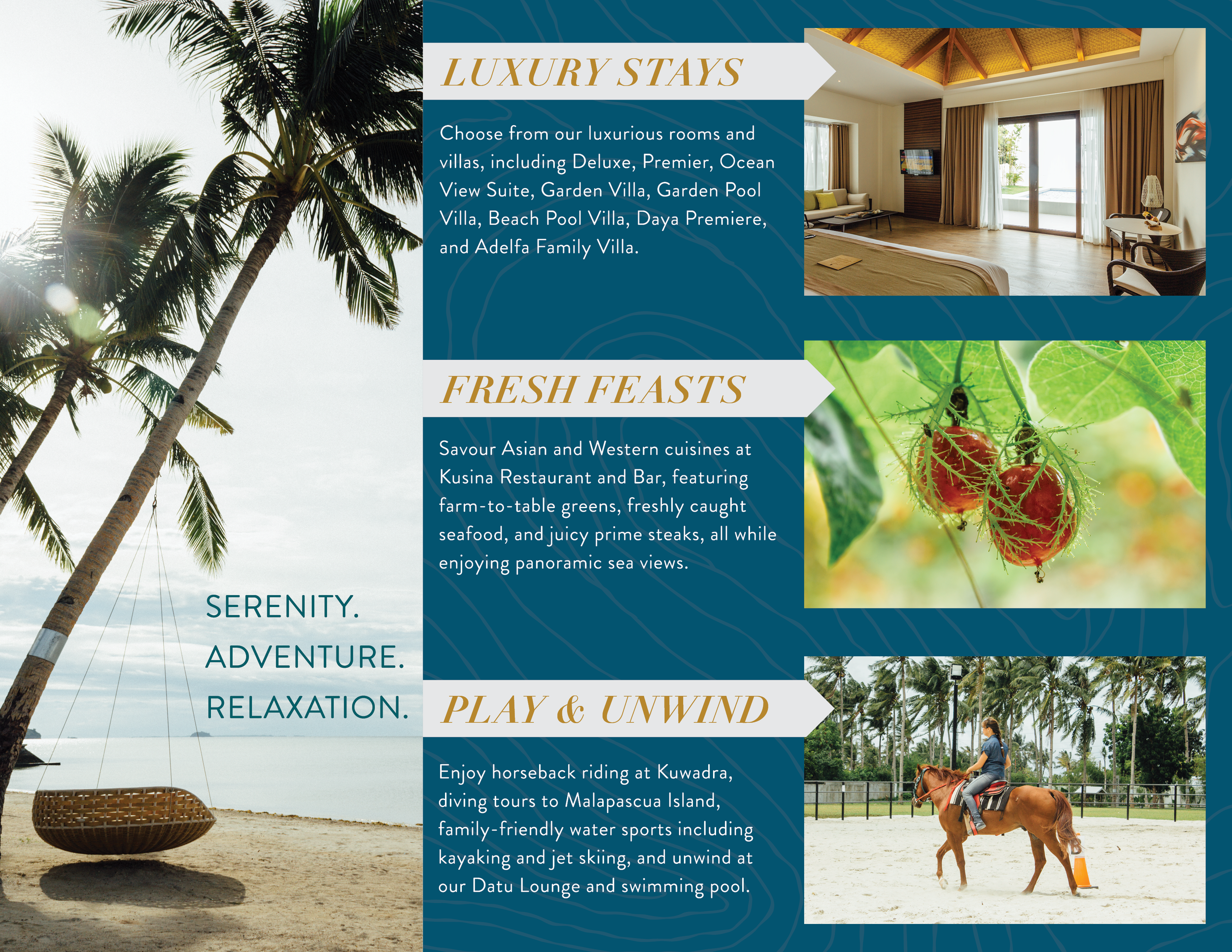 Luxury Beach Resort Brochure Concept — Leah de Leon Peregrin ...