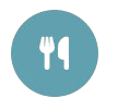 Icon of a fork and knife