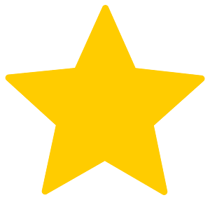 A large yellow five-pointed star.