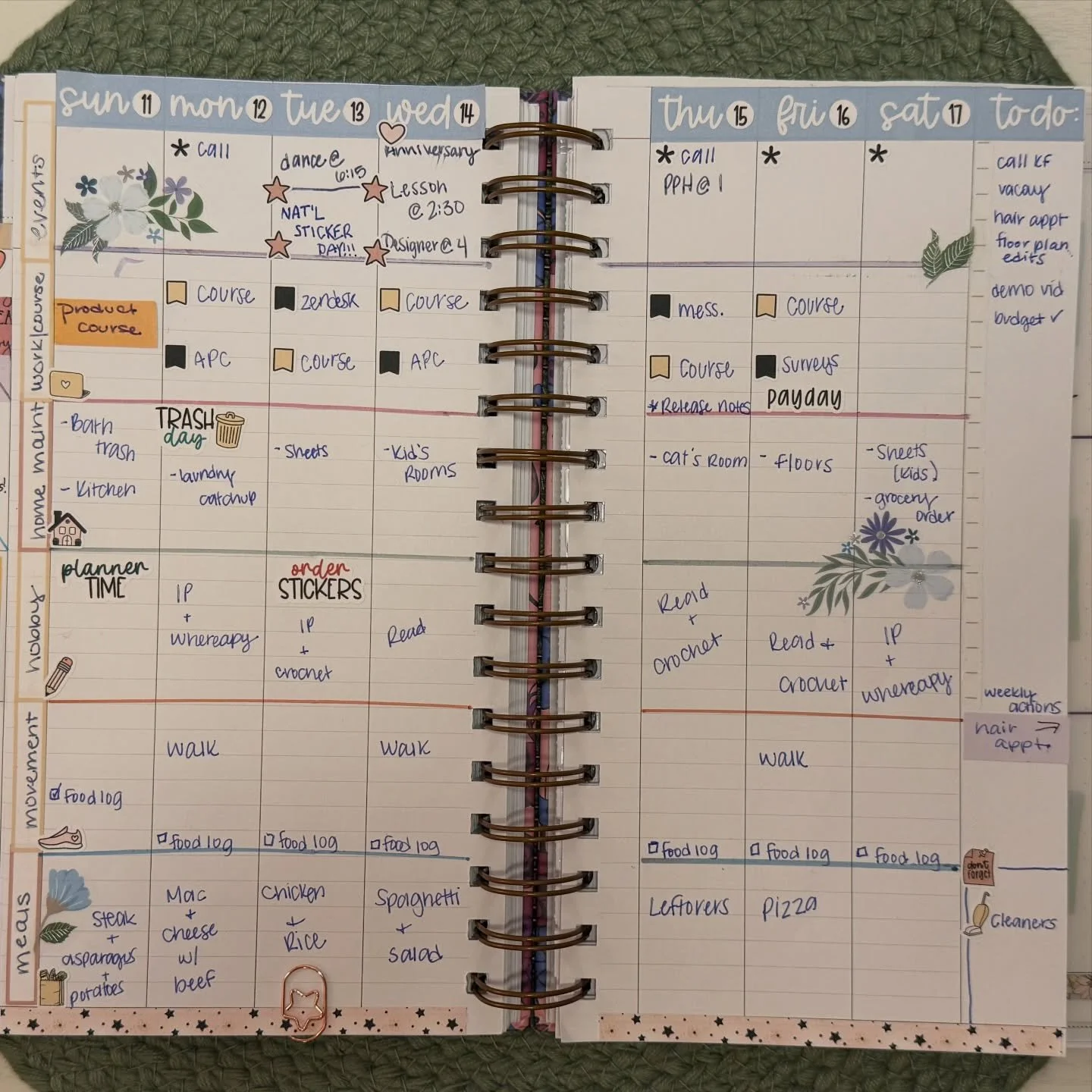 Week 3: 1.11.26-1.17.26

Back in the swing of things, I guess&hellip;work was an absolute whirlwind last week 😅 I know it can only get easier from here, right?? Otherwise it feels amazing to be back in our routine!!

I kept the essence of last week&