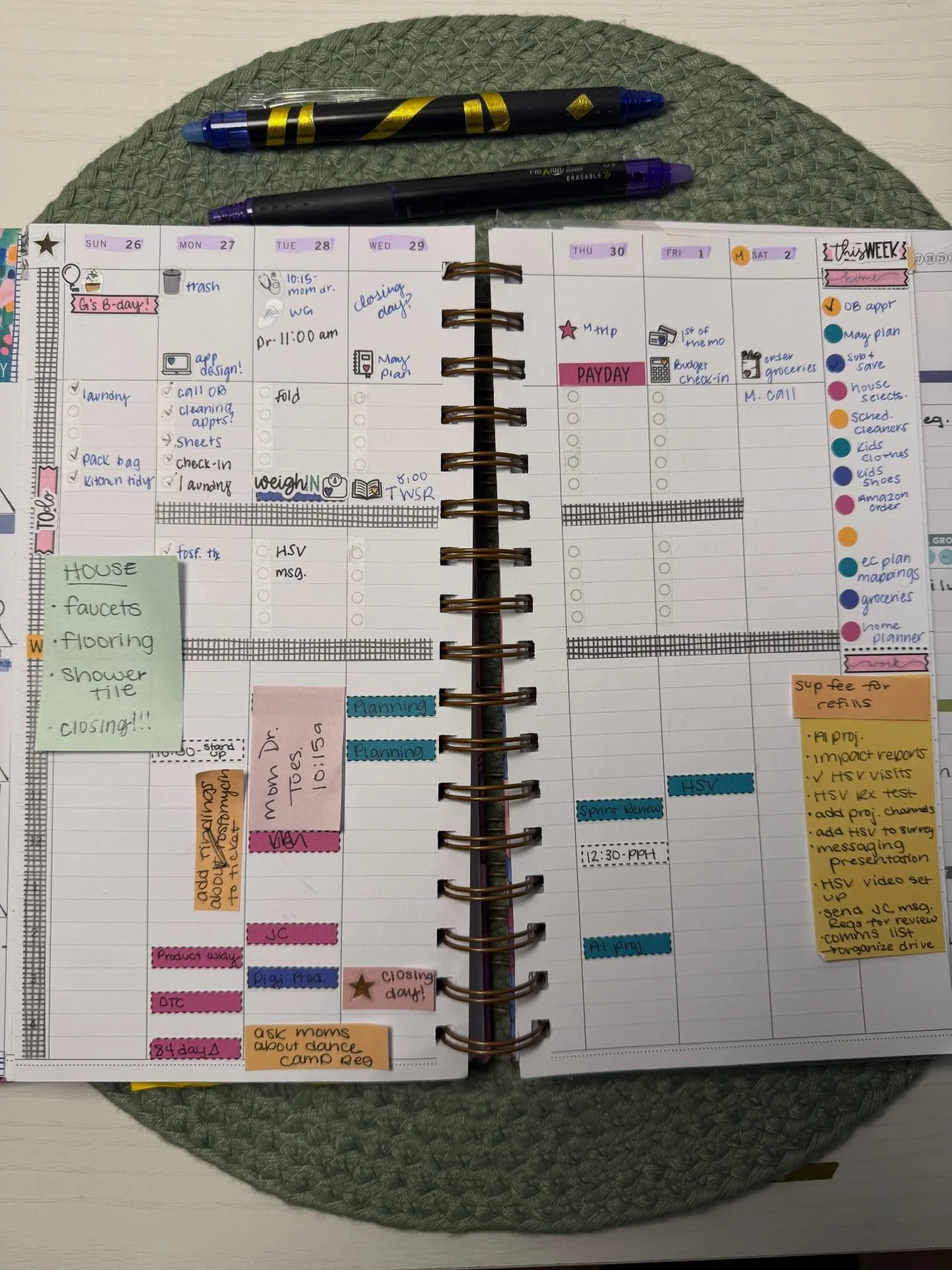 Wednesday already?? It&rsquo;s already been a busy week and so much more to come! This is what this week&rsquo;s spread was looking like in my Anne yesterday, including a bit of frankenplanning with the Billie daily spread for today.

Planner tip/rem
