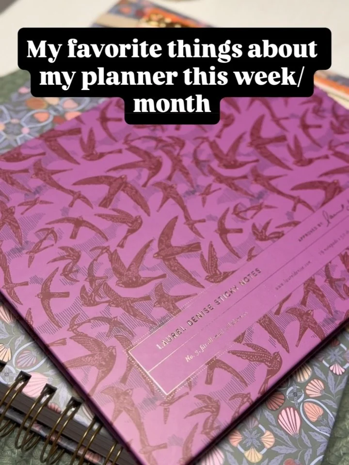 A few of my favorite things in my planner this week and month!

A purple, color coordinated weekly spread.

Stickers are @planner_kate and @thestickerparty 💜

Bookmark is from @duchessgemsstudio 

@planner_kate KIT-840, Autumn Blooms

2 months until