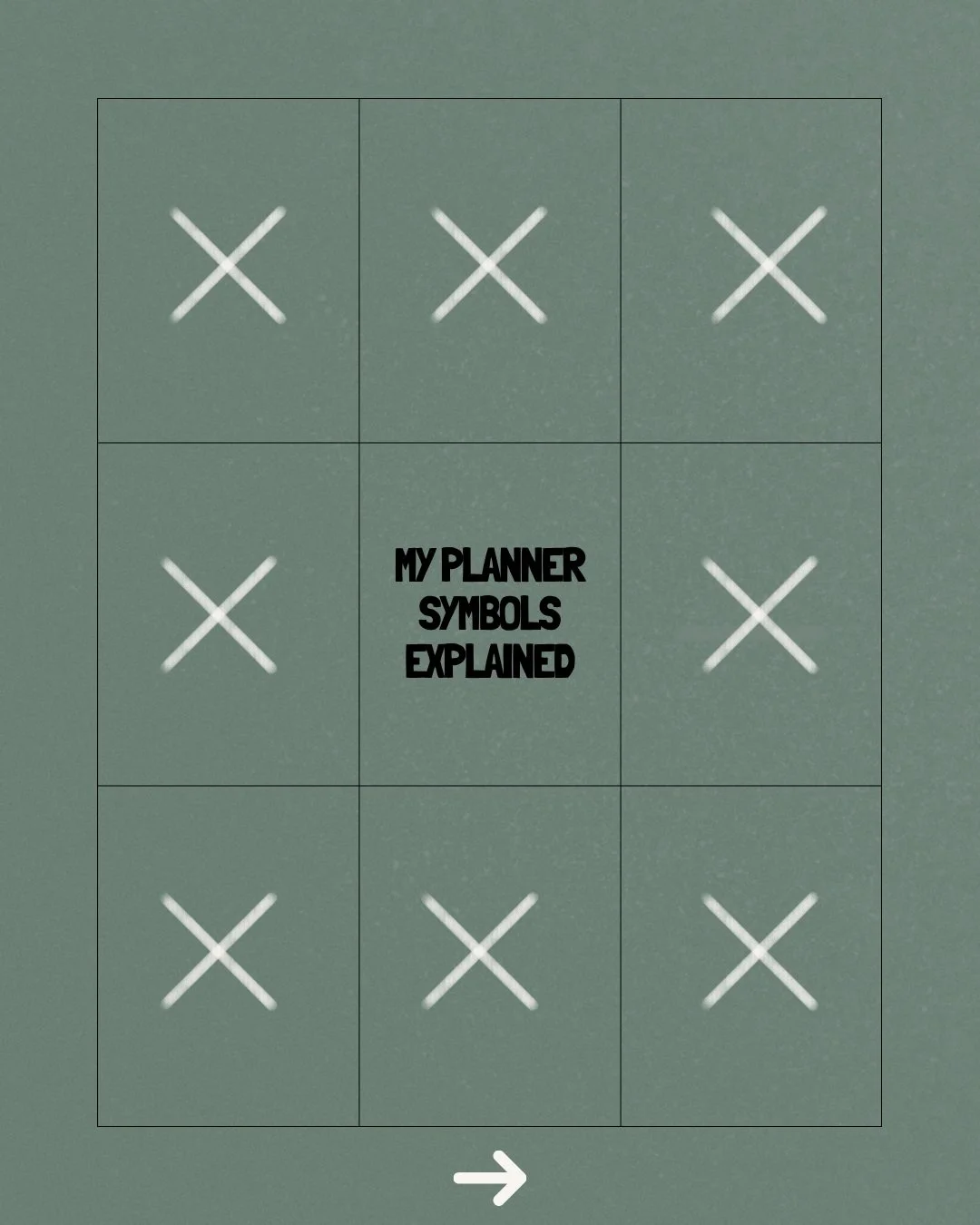 Me, planning my week: organized, intentional, full of hope.
Me, reviewing my week: X. X. X. X. X.

Swipe for a laugh, keep swiping for the real key lol

Save this for your next setup, and tell me in the comments: what&rsquo;s your symbol for &ldquo;I