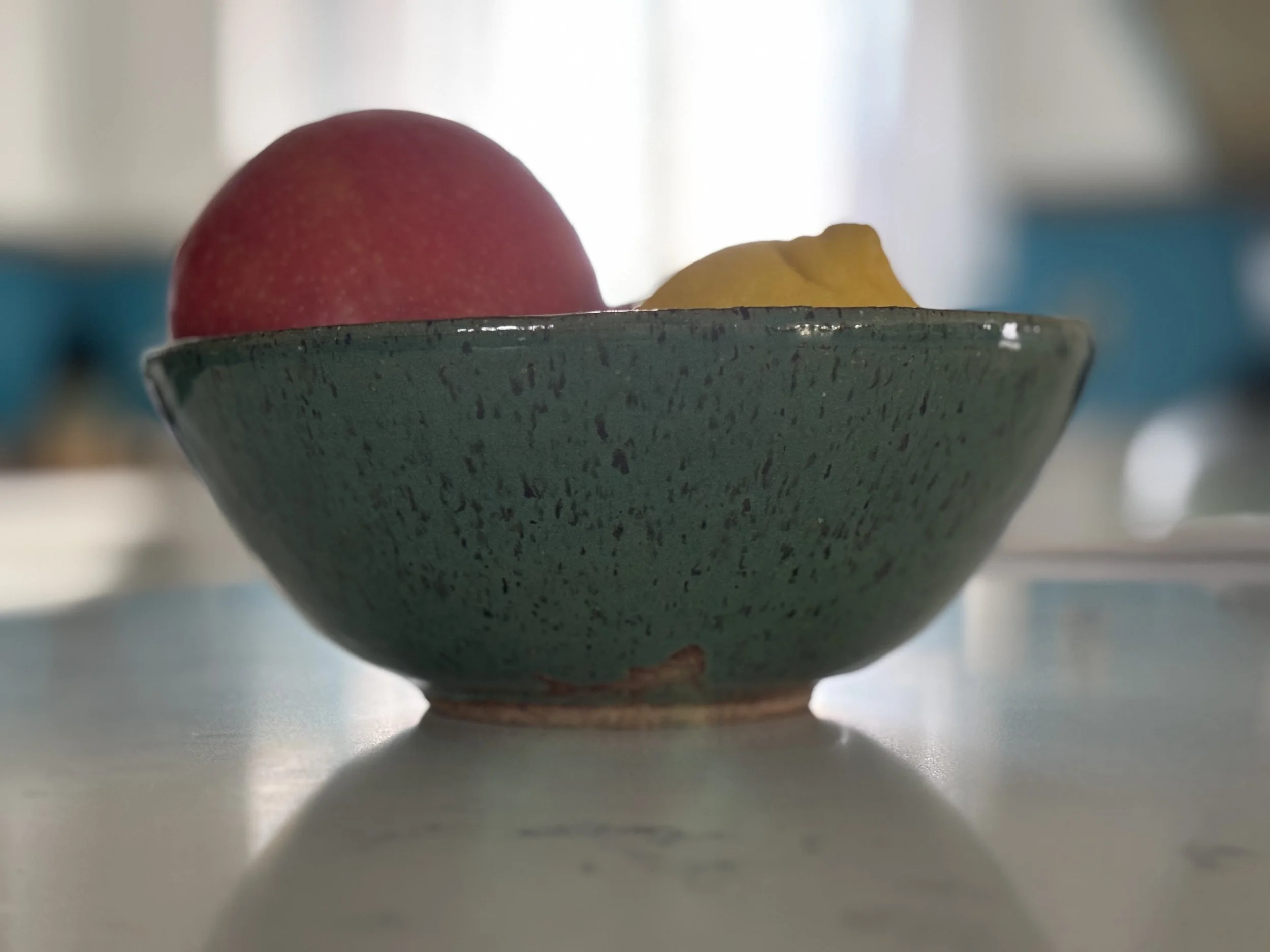 Green and White Bowl