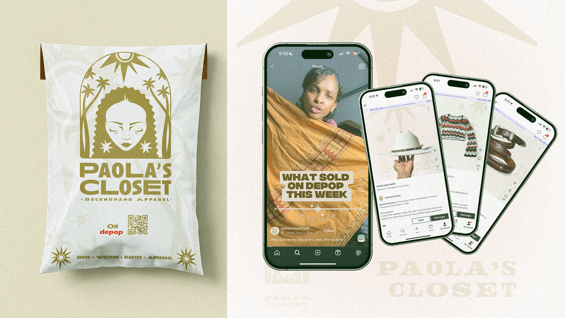 Paola's Closet - Launching a Visual Brand Identity for Depop