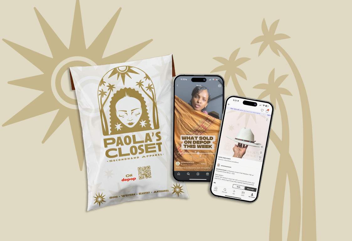 Paola's Closet - Launching a Visual Brand Identity for Depop