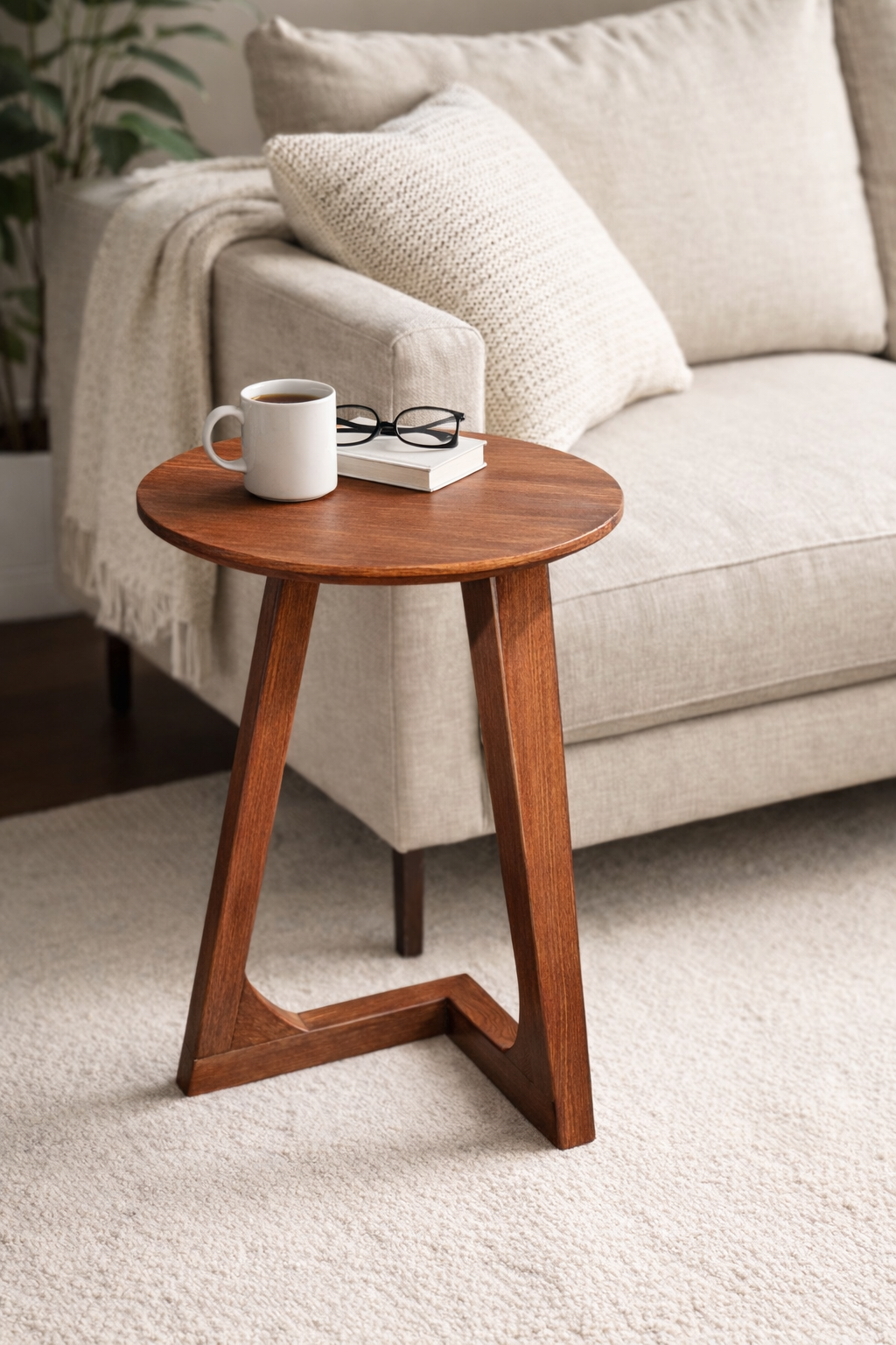 Small side table built for a friend out of aspen wood
