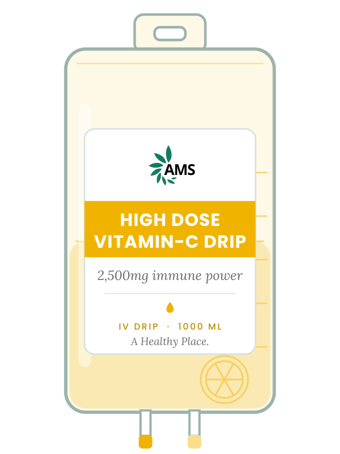 High Dose Vitamin-C Drip IV bag