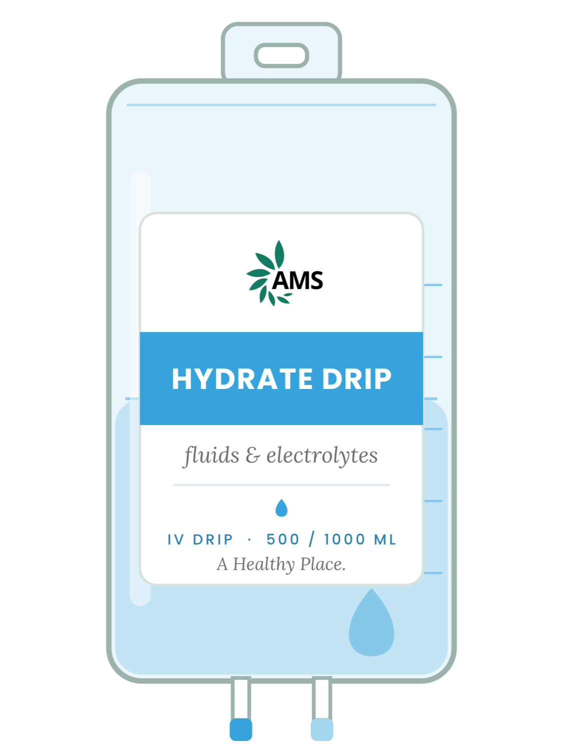 Hydrate Drip IV bag