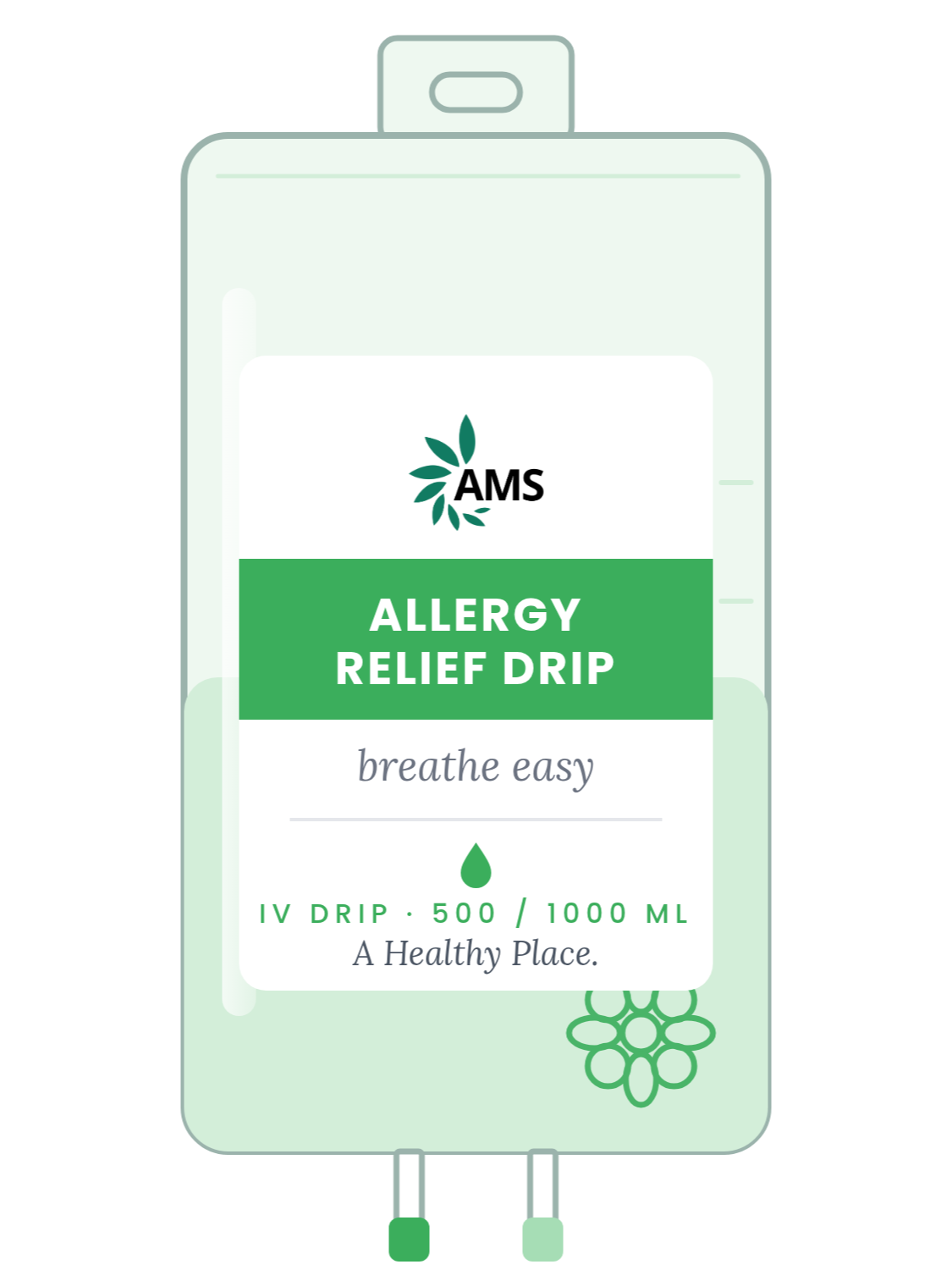 Allergy Relief Drip IV bag
