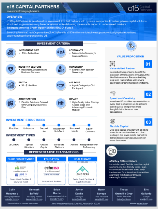 O15 Capital Partners Overview Thumbnail