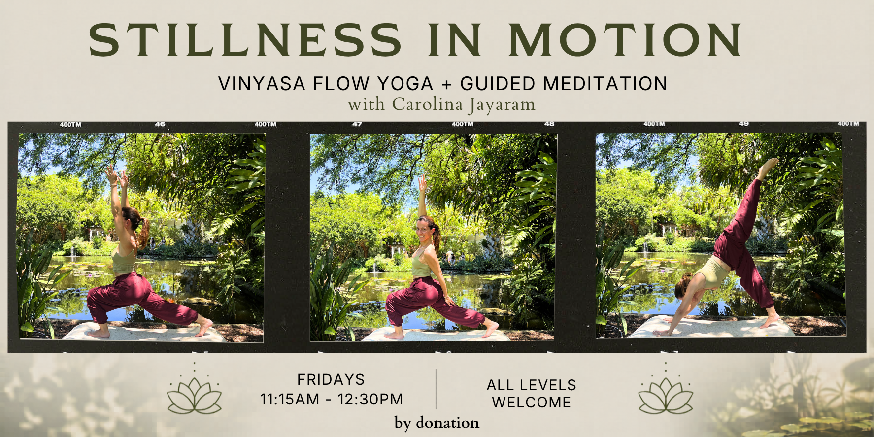 Stillness in Motion: Vinyasa Flow Yoga + Meditation - CANCELLED