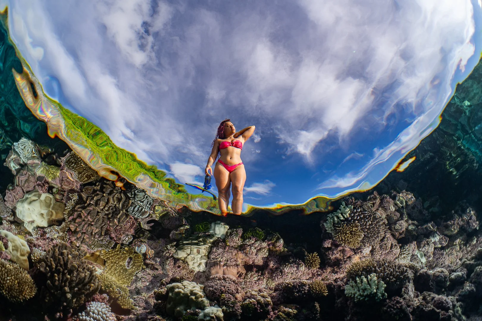 Underwater Portrait Photography in Niue: Avaiki Cave and Reef Flat Sessions