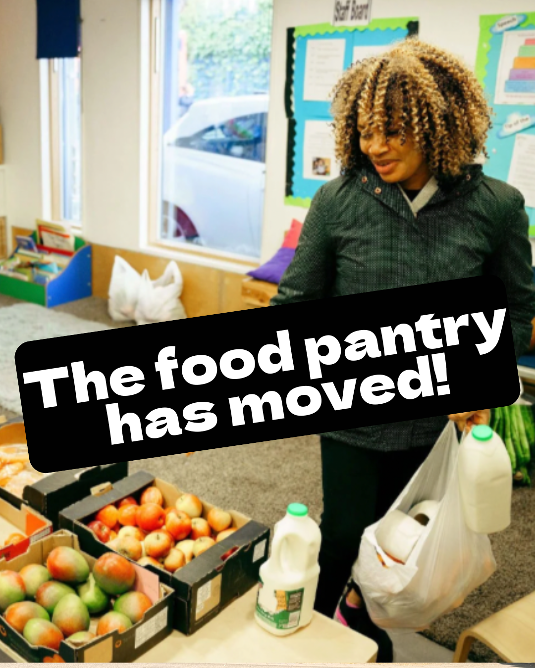 New location for the amazing food pantry 